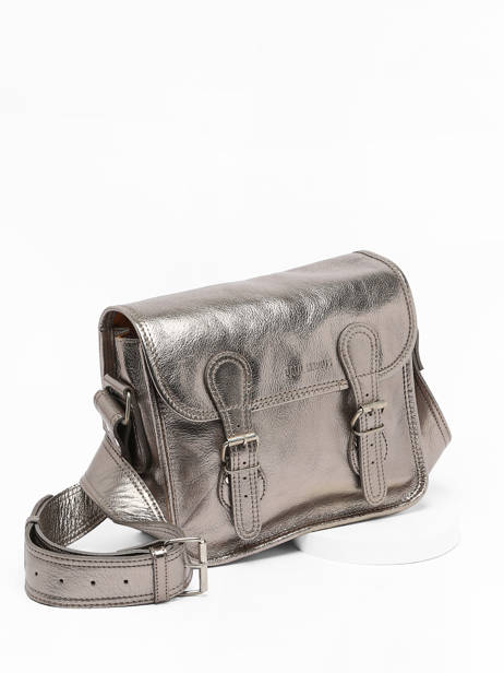 Leather La Sacoche Crossbody Bag Paul marius Silver vintage S other view 2