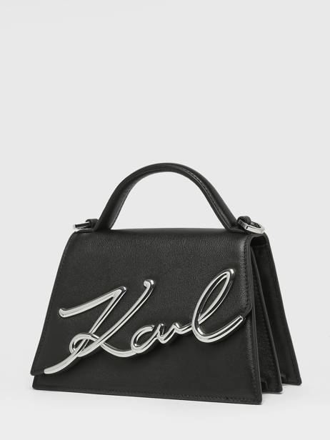 Crossbody Bag K Signature Leather Karl lagerfeld Black k signature 240W3004 other view 2