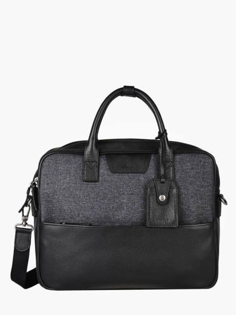 Briefcase Light 2 Compartments Etrier Gray light ELIG8252 other view 1