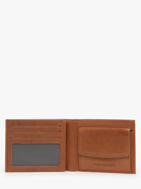 Portefeuille Bovino Cuir Yves renard Marron bovino 1907 vue secondaire 1