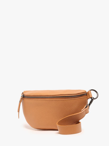 Sac Banane Caviar Cuir Milano Marron caviar CA19091B vue secondaire 2