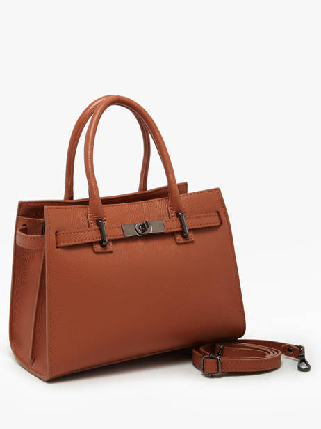 Sac à Main Caviar Cuir Milano Orange caviar CA24063 vue secondaire 2