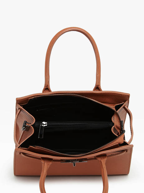 Sac à Main Caviar Cuir Milano Orange caviar CA24063 vue secondaire 3