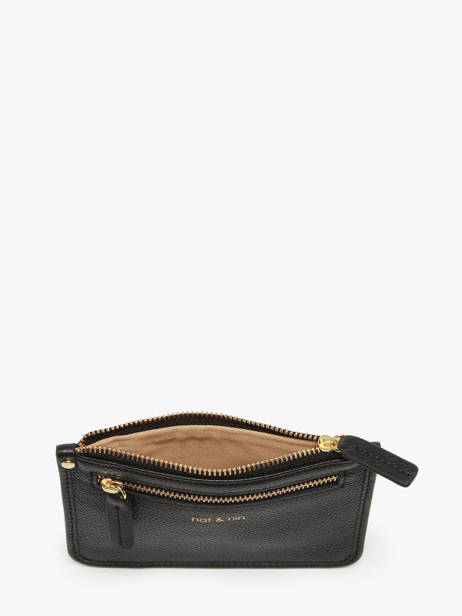 Coin Purse Leather Nat et nin Black vintage ELISE other view 1