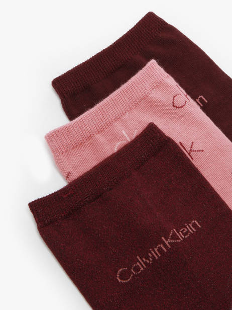 Chaussettes Calvin klein jeans Violet socks women 71229444 vue secondaire 1