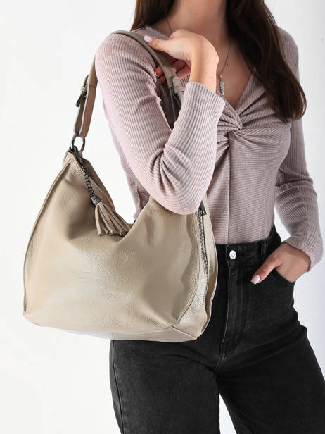 Shoulder Bag Caviar Leather Milano Beige caviar CA24069 other view 1