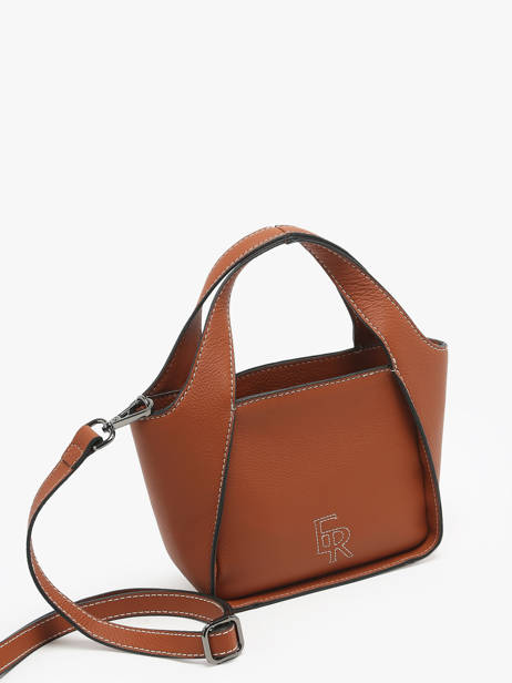 Sac BandouliÃ¨re S Foudre Cuir Etrier Marron foudre EFOD107S vue secondaire 2
