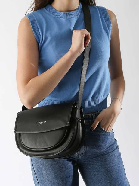 Sac Bandoulière Soft Selma Cuir Lancaster Noir soft selma 2 vue secondaire 1