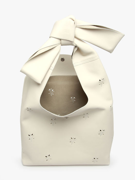 Longchamp Le pliage broderie anglaise Hobo bag White