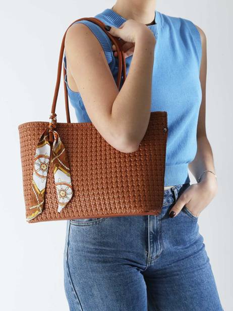 Sac PortÃ© Ã©paule Braided Miniprix Marron braided A9113 vue secondaire 1