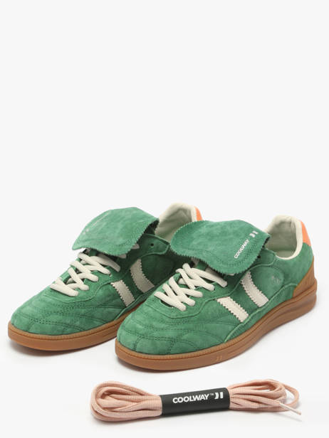 Sneakers Becks X In Leather Coolway Green women 7603185 other view 2