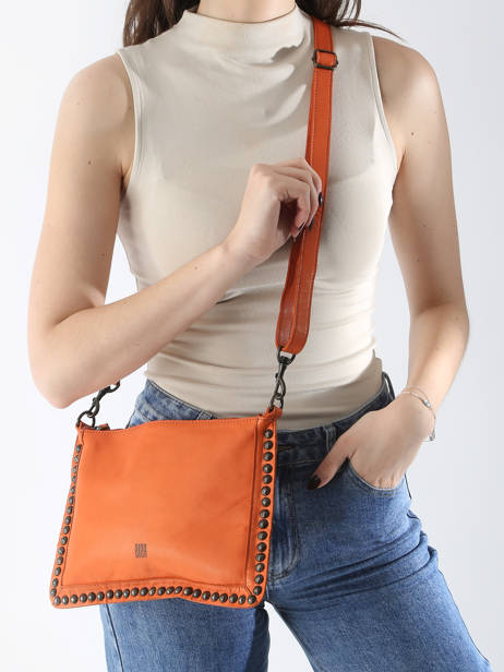Leather Crossbody Bag Heritage Biba Orange heritage POR2L other view 1