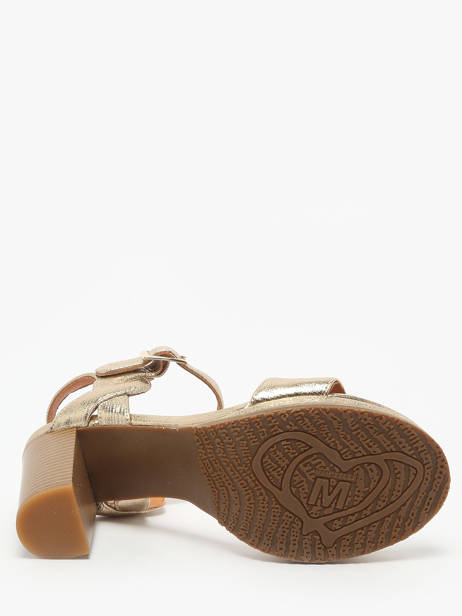 Heeled Sandals Jain In Leather Mam'zelle Gold women CSG1H03 other view 4