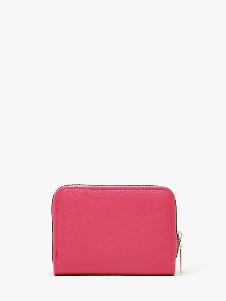 Porte-monnaie Button Miniprix Rouge safiano 78SM2666 vue secondaire 2