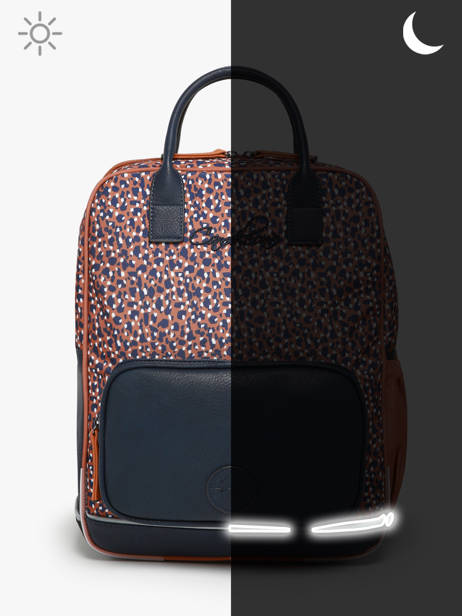 Sac Ã  Dos 2 Compartiments Cameleon Marron vintage fantasy PBVGSD37 vue secondaire 7