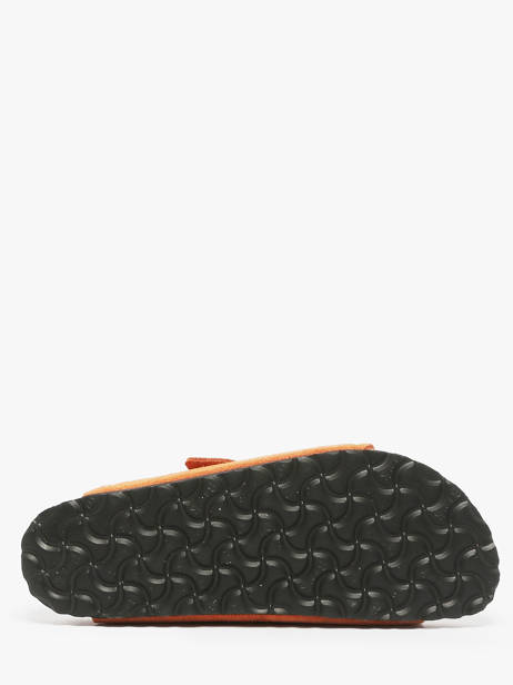 Slippers Arizona Rivet In Leather Birkenstock Orange women 1029513 other view 4
