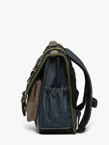 Satchel For Kids 2 Compartments Cameleon Gray vintage urban CA38 other view 2