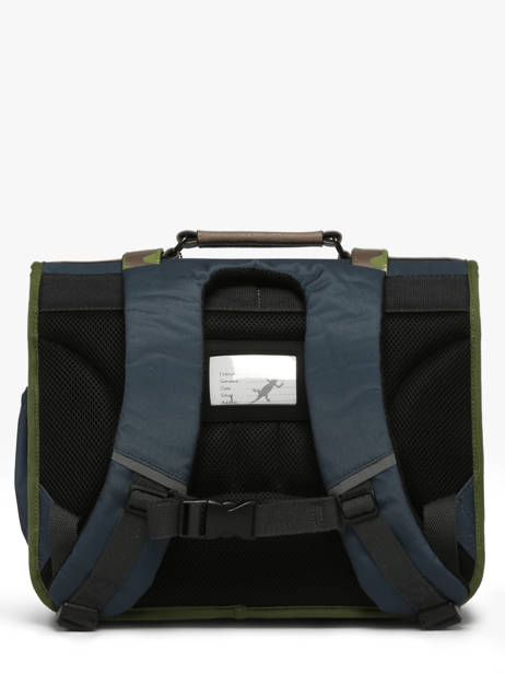 Satchel For Kids 2 Compartments Cameleon Gray vintage urban CA38 other view 4