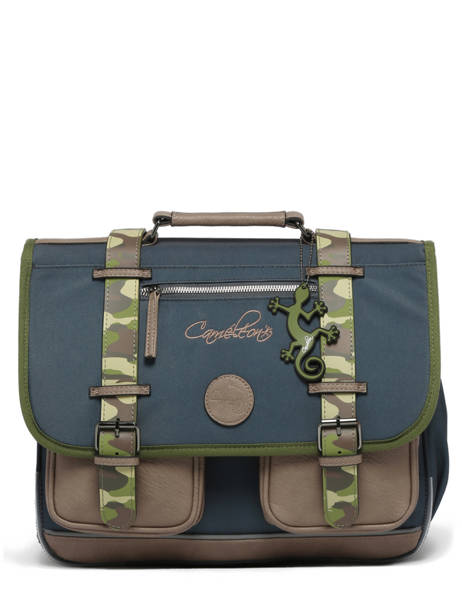 Satchel For Kids 2 Compartments Cameleon Gray vintage urban CA38 other view 7