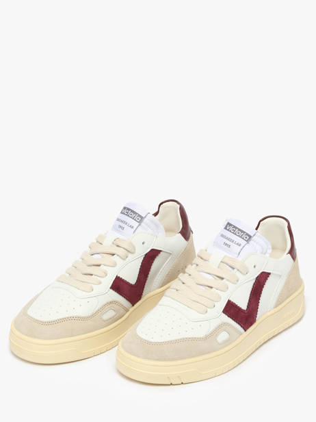 Sneakers In Leather Victoria White women 1257136 other view 2