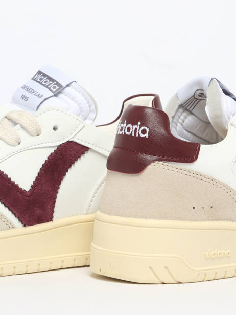 Sneakers In Leather Victoria White women 1257136 other view 3
