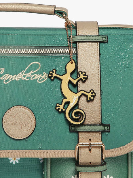 Lunch Bag Cameleon Green vintage fantasy BL24 other view 4