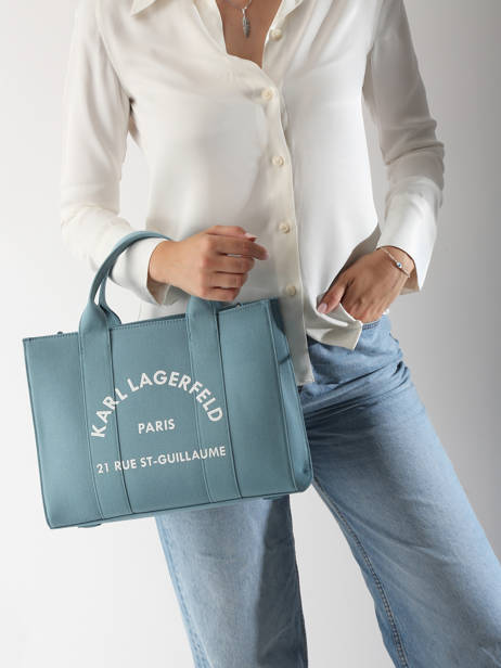 Small Tote Bag Rsg Cotton Karl lagerfeld Blue rsg A1W50010 other view 1