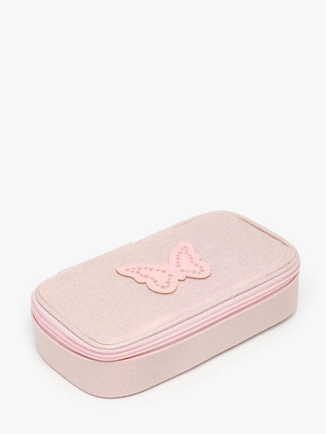 1 Compartment Pouch Caramel et cie Pink boheme FI other view 1