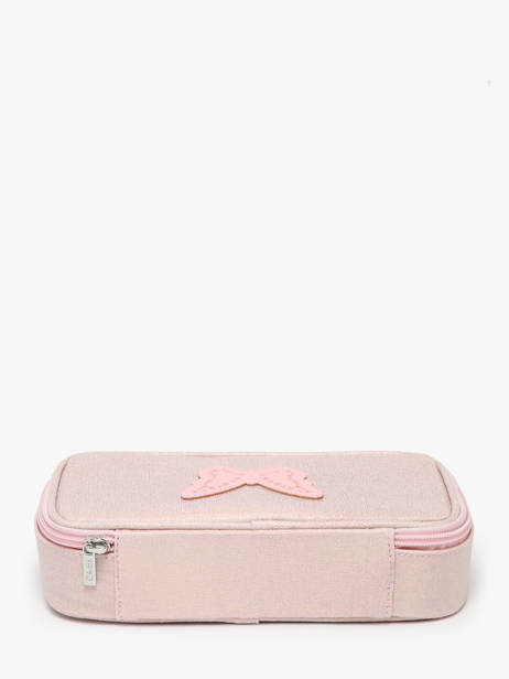 1 Compartment Pouch Caramel et cie Pink boheme FI other view 3