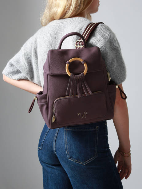 Backpack Camomille Woomen Violet camomille WCAO02 other view 1