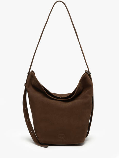Crossbody Bag Cavalier Nubuck Leather Etrier Brown cavalier nubuck ECAN126M
