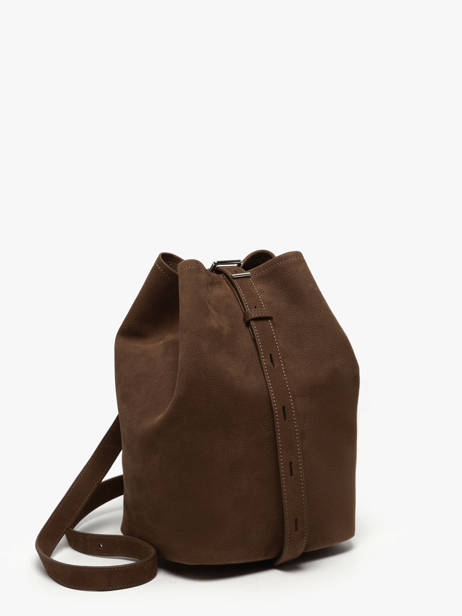 Crossbody Bag Cavalier Nubuck Leather Etrier Brown cavalier nubuck ECAN126M other view 2