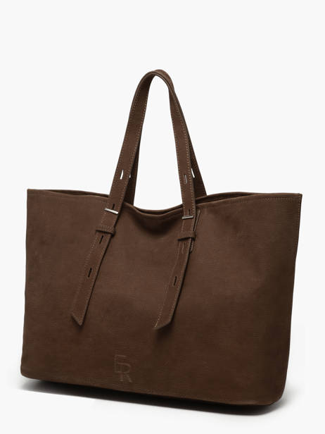 Shopping Bag Cavalier Nubuck Leather Etrier Brown cavalier nubuck ECAN127M other view 1