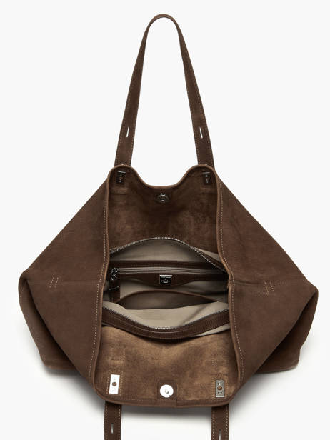 Shopping Bag Cavalier Nubuck Leather Etrier Brown cavalier nubuck ECAN127M other view 2
