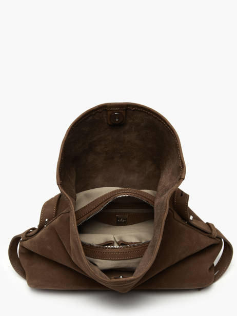 Crossbody Bag Cavalier Nubuck Leather Etrier Brown cavalier nubuck ECAN135M other view 2