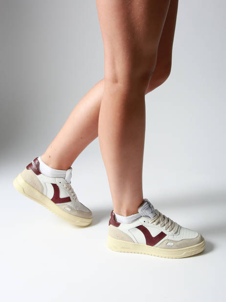 Sneakers In Leather Victoria White women 1257136 other view 1