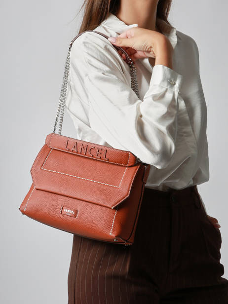 Shoulder Bag Ninon Leather Lancel Brown ninon A13782 other view 2