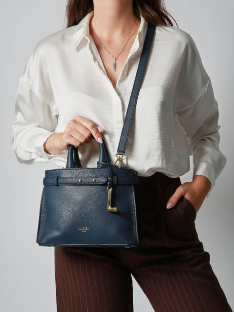 Shoulder Bag Faubourg Leather Lancel Blue faubourg A13527 other view 1