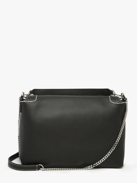 Large Leather Ninon Soft Shoulder Bag Lancel Black ninon A13783 other view 5