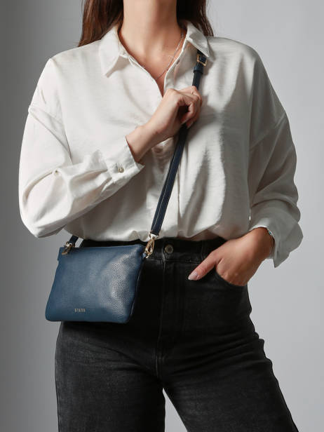 Crossbody Bag Tradition Cuir Etrier Blue tradition ETRA0141 other view 1