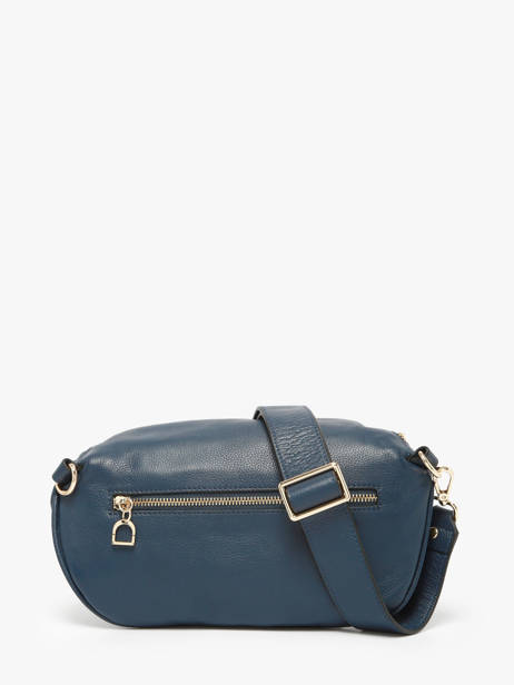 Large Leather Tradition Belt Bag Etrier Blue tradition ETRA022L other view 4