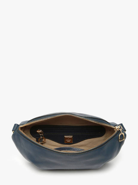Medium Leather Tradition Belt Bag Etrier Blue tradition ETRA022M other view 3