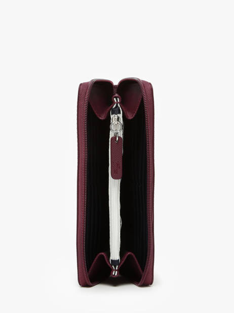 Wallet Lacoste Red l.12.12 concept NF2900PK other view 1