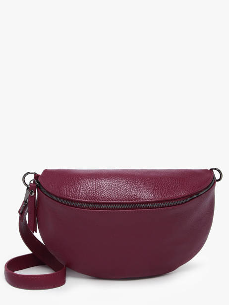 Leather Caviar Belt Bag Milano Red caviar CA21123