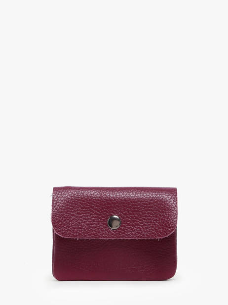 Coin Purse Leather Milano Red caviar CA23092