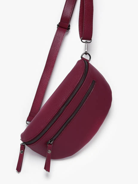 Leather Caviar Belt Bag Milano Red caviar CA23111 other view 1