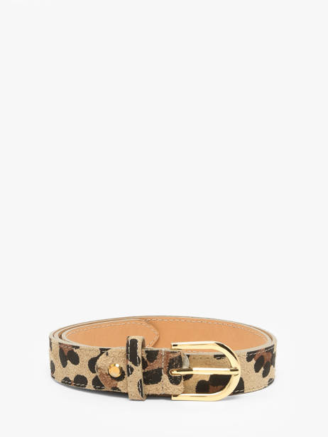 Ceinture Réglable Milano Beige velvet leopardo VL25067