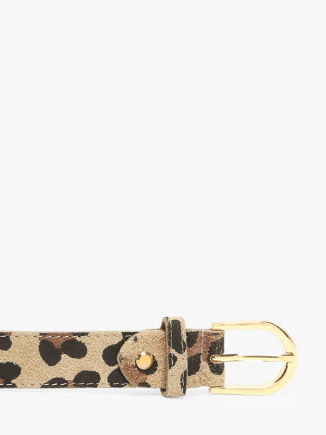 Ceinture Réglable Milano Beige velvet leopardo VL25067 vue secondaire 1