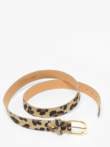 Ceinture Réglable Milano Beige velvet leopardo VL25067 vue secondaire 2