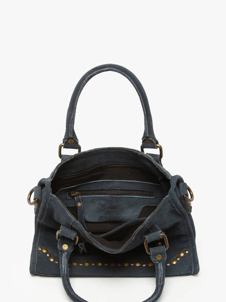 Shoulder Bag Houston Leather Basilic pepper Blue houston BHOU72 other view 2